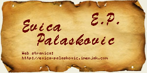 Evica Palasković vizit kartica